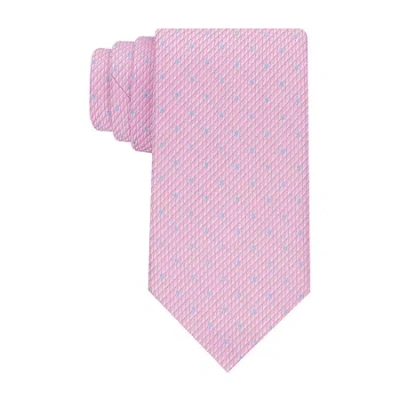 Stafford Dots Tie In Pink