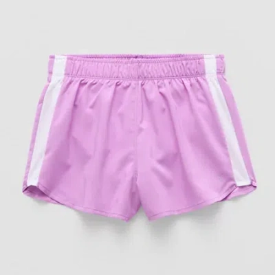 Xersion Little & Big Kid Girls Mid Rise Running Short In Purple