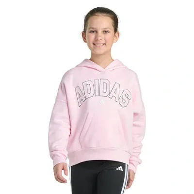 Adidas Originals Big Kid Girls Long Sleeve Fleece Active Hoodie In Multi