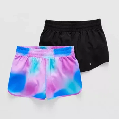 Xersion Little & Big Kid Girls Mid Rise 2-pc. Running Short In Black