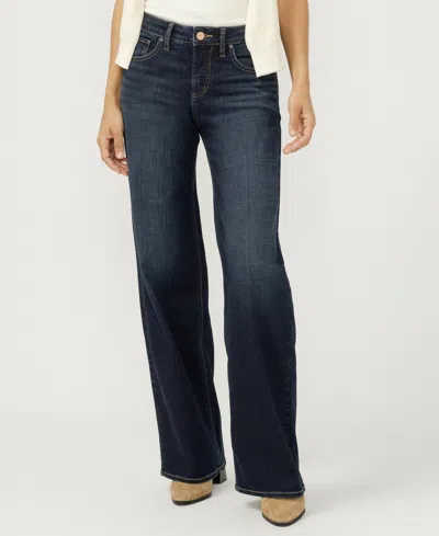 Silver Jeans Co. Women's Suki Mid Rise Curvy Fit Bootcut Jeans