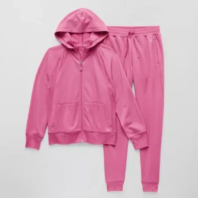 Xersion Super Soft Little & Big Kid Girls 2-pc. Pant Set In Pink