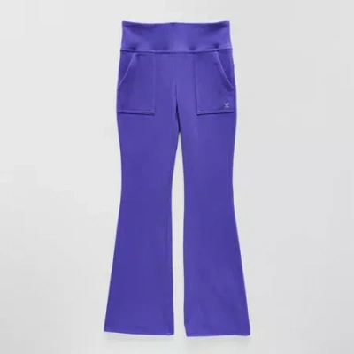 Xersion Little & Big Kid Girls High Rise Flare Regular Fit Pull-on Pant In Purple