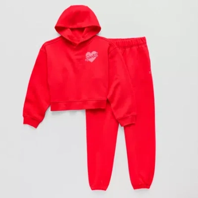 Xersion Fleece Little & Big Kid Girls 2-pc. Pant Set In Red