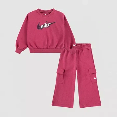 Nike Toddler Girls 2-pc. Pant Set In Pink