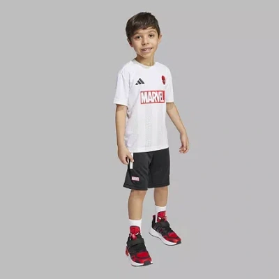 Adidas Originals Toddler & Little Unisex Spiderman 2-pc. Short Set In White