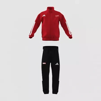 Adidas Originals Toddler & Little Unisex 2-pc. Spiderman Track Suit In Red