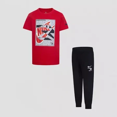 Nike 3brand By Russell Wilson Little Boys 2-pc. Pant Set In Red