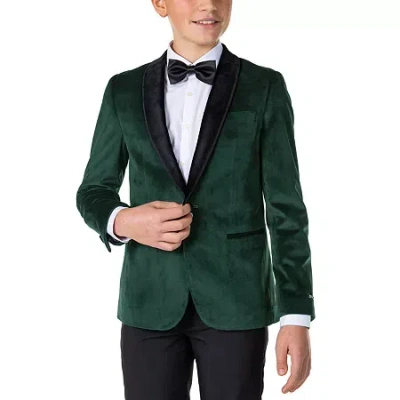 Opposuits Big Kid Boys Slim Fit Suit Jacket In Green