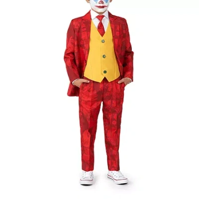 Suitmeister Scarlette Joker Little & Big Kid Boys 3-pc. Suit Set In Red