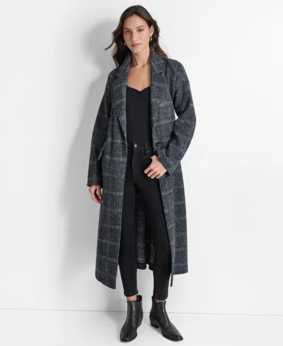 Dkny Jeans Women's Belted Long-sleeve Robe Coat