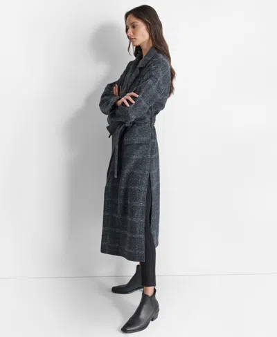 Dkny Jeans Women's Belted Long-sleeve Robe Coat
