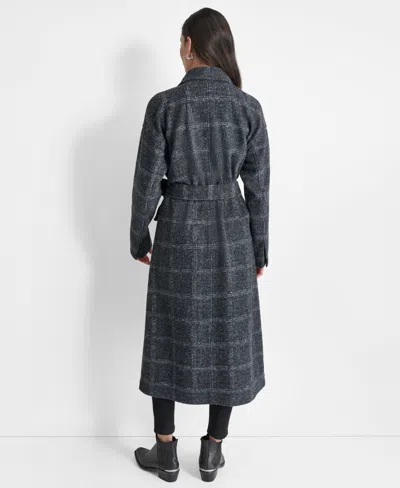 Dkny Jeans Women's Belted Long-sleeve Robe Coat