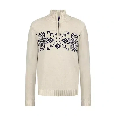 Izod Little & Big Kid Boys High Neck Long Sleeve Pullover Sweater In Sand