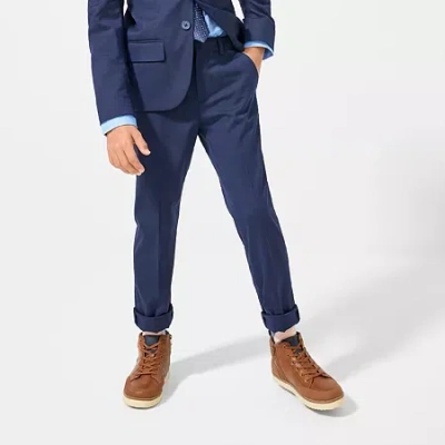 Stafford Little & Big Kid Boys Suit Pant In Blue