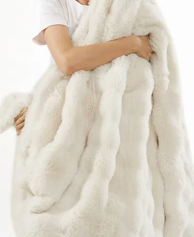 Brooklyn Loom Bubble Faux Fur 3-pc. Comforter Set, Full/queen In White