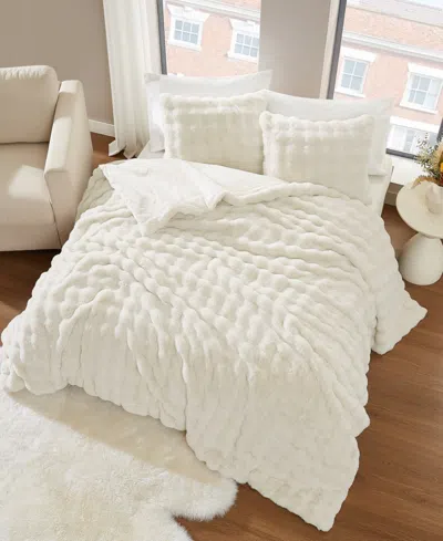 Brooklyn Loom Bubble Faux Fur 2-pc. Comforter Set, Twin/twin Xl In White