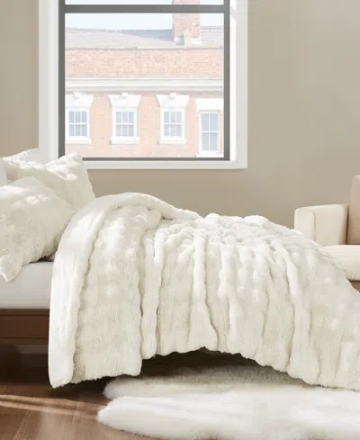 Brooklyn Loom Bubble Faux Fur 2-pc. Comforter Set, Twin/twin Xl In White
