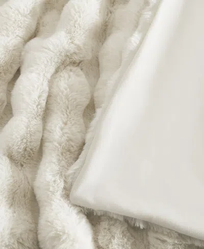 Brooklyn Loom Bubble Faux Fur 3-pc. Comforter Set, King In White
