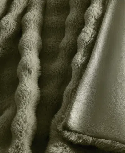 Brooklyn Loom Bubble Faux Fur 3-pc. Comforter Set, King In Green