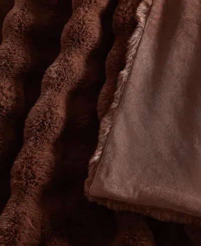 Brooklyn Loom Bubble Faux Fur 2-pc. Comforter Set, Twin/twin Xl In Brown