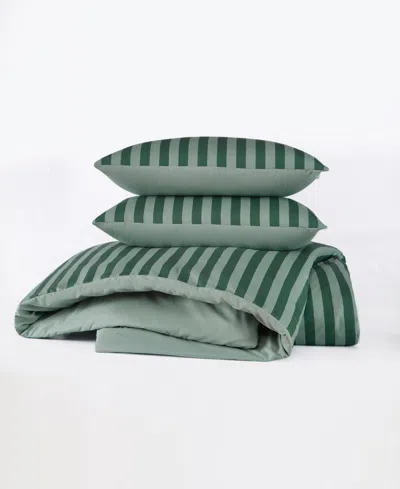 Truly Soft Weston Stripe 2-pc. Duvet Set, Twin/twin Xl In Green