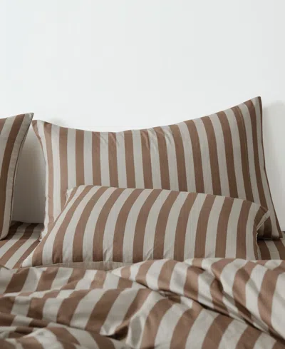 Truly Soft Weston Stripe 3-pc. Comforter Set, King In Brown