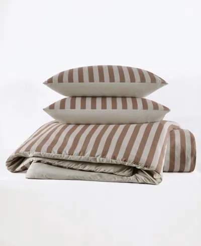 Truly Soft Weston Stripe 2-pc. Duvet Set, Twin/twin Xl In Brown