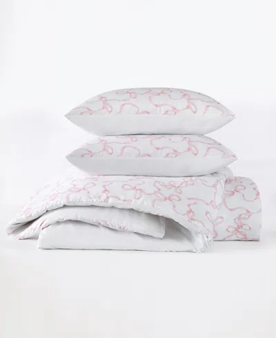 Truly Soft Printed Bow Whimsy 3-pc. Duvet Set, King In Pink