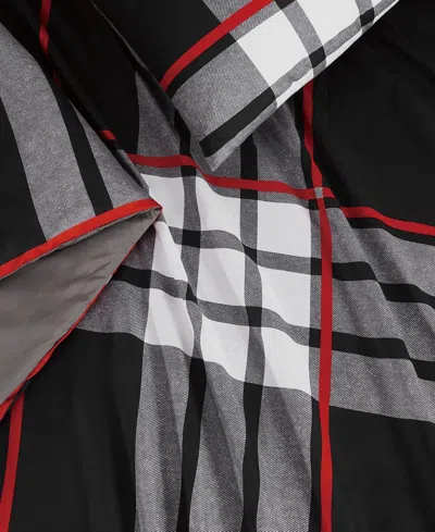 Truly Soft Danbury Plaid 3-pc. Comforter Set, Full/queen In Black