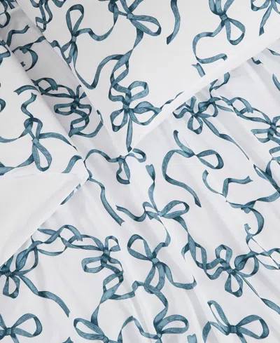 Truly Soft Printed Bow Whimsy 3-pc. Comforter Set, King In Blue