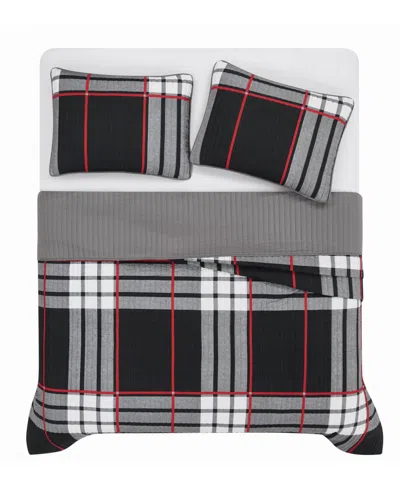 Truly Soft Danbury Plaid 2-pc. Quilt Set, Twin/twin Xl In Black