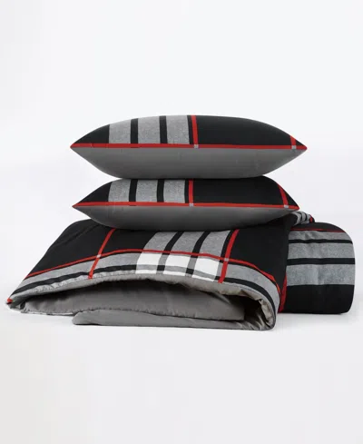 Truly Soft Danbury Plaid 2-pc. Duvet Set, Twin/twin Xl In Black