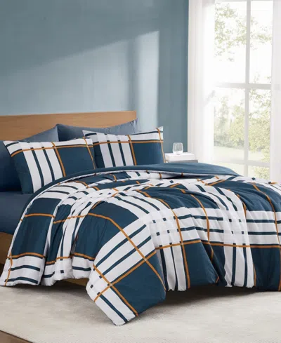 Truly Soft Henry Plaid 3-pc. Duvet Set, Full/queen In Blue