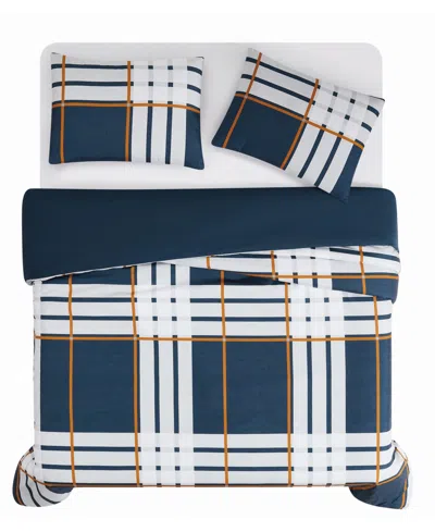 Truly Soft Henry Plaid 3-pc. Duvet Set, Full/queen In Blue
