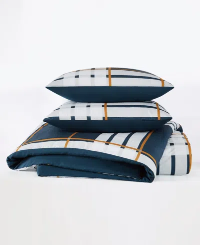 Truly Soft Henry Plaid 3-pc. Duvet Set, King In Blue
