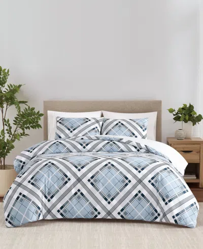 Truly Soft Lars Plaid 3-pc. Duvet Set, Full/queen In Blue