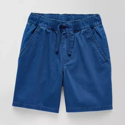 Thereabouts Pull-on Little & Big Kid Boys Adjustable Waist Jogger Short In Blue