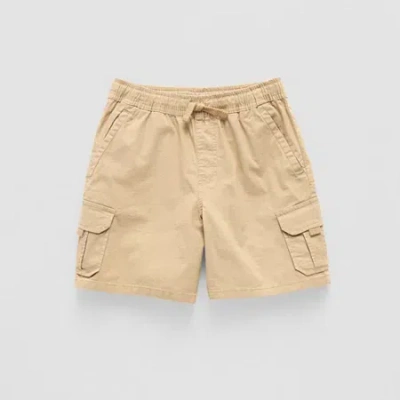 Thereabouts Pull-on Little & Big Kid Boys Adjustable Waist Cargo Short In Sand