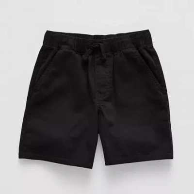 Thereabouts Pull-on Little & Big Kid Boys Adjustable Waist Jogger Short In Black