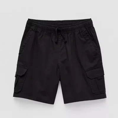 Thereabouts Pull-on Little & Big Kid Boys Adjustable Waist Cargo Short In Black