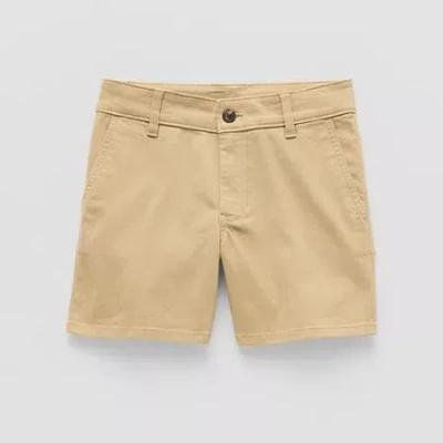 Thereabouts Little & Big Kid Boys 6" Adjustable Waist Chino Short In Sand
