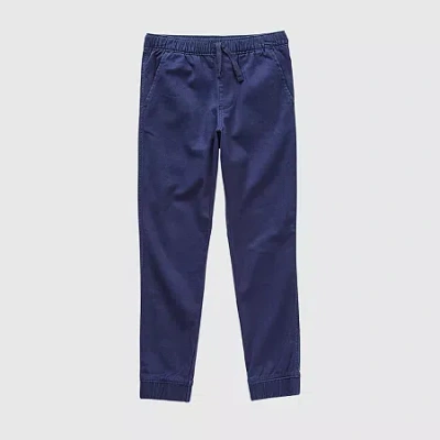 Thereabouts Pull-on Little & Big Kid Boys Stretch Fabric Cuffed Regular Fit Jogger Pant In Brown