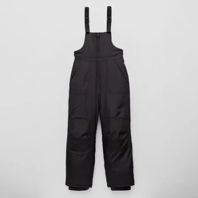 Thereabouts Little & Big Kid Boys Water Resistant Heavyweight Snow Bib In Black