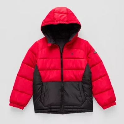 Spyder Little & Big Kid Boys Hooded Reversible Heavyweight Puffer Jacket In Red