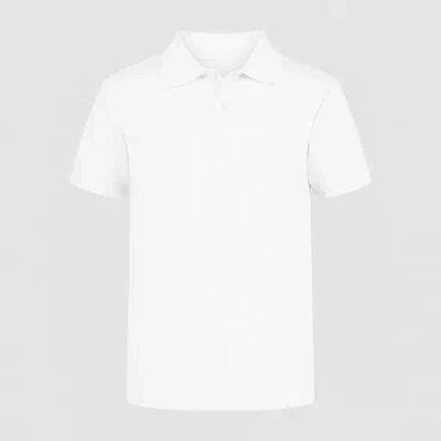 Izod Little & Big Boys Short Sleeve Wrinkle Resistant Moisture Wicking Polo Shirt In White