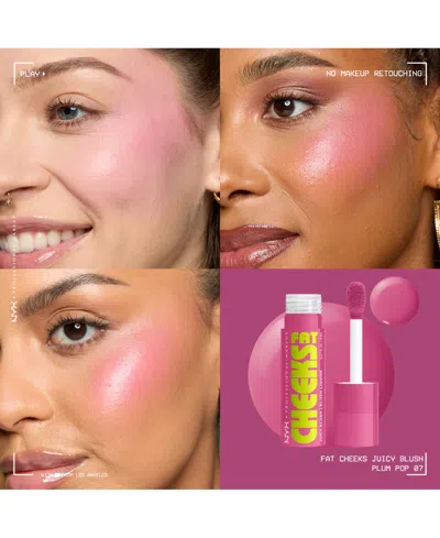 Nyx Professional Makeup Fat Cheeks Juicy Blush, Liquid Blush, Up To 12h Wear, Product Does Not Fade (various Shades) 8ml - P