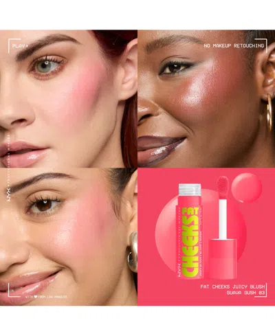 Nyx Professional Makeup Fat Cheeks Juicy Liquid Blush, 0.27 Oz. In Multi