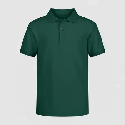 Izod Pique Little & Big Boys Short Sleeve Stretch Polo Shirt In Green