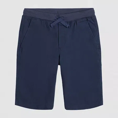Izod Little & Big Kid Boys Stretch Fabric Adjustable Waist Hybrid Short In Blue